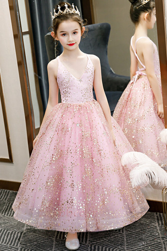 Robe de fille de fleur Balançoire gossamer aligne Sans Manches - Page 1