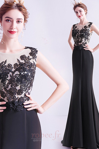 Robe de soirée Traîne Courte Près du corps Sans Manches Naturel taille - Page 3