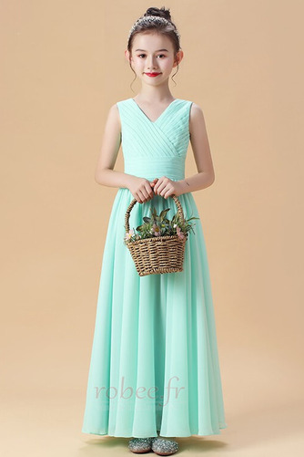 Robe de fille de fleur Fermeture éclair Longueur de plancher - Page 1