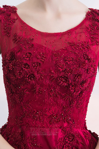 Robe de soirée Manquant aligne Satin Chaussez Sans Manches Traîne Moyenne - Page 3