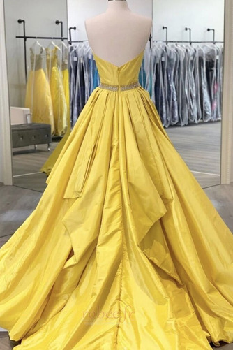 Robe de soirée Sans courroies Naturel taille Ballon Fermeture à glissière - Page 2