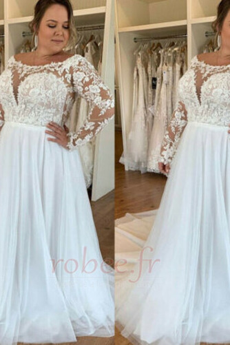 Robe de mariage Manche Aérienne Train de petit Elégant Naturel taille - Page 3