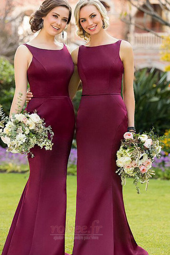 Robe de demoiselle d'honneur Serré Médium Automne Luxueux Fermeture à glissière - Page 1