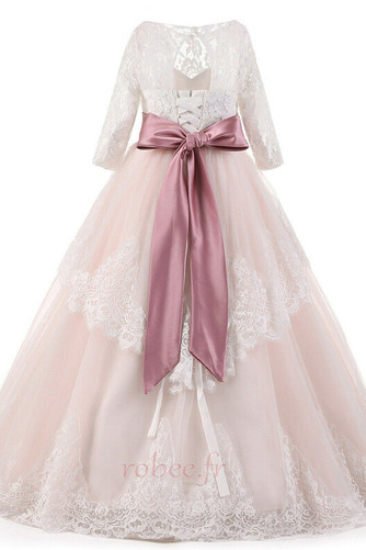 Robe de fille de fleur Manche Longue Petit collier circulaire - Page 12