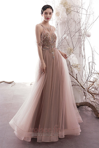 Robe de bal Multi Couche Naturel taille Longueur de plancher - Page 1