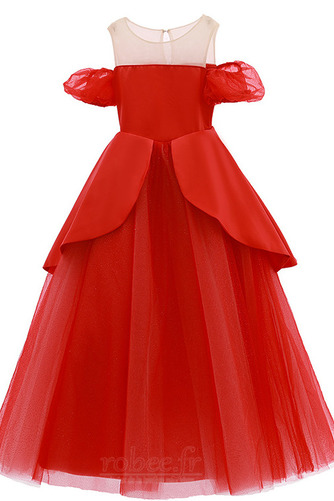 Robe de fille de fleur Tulle A-ligne Rosée épaule Trou De Serrure - Page 5