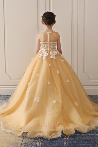 Robe de fille de fleur Train de balayage Montrer Naturel taille - Page 2