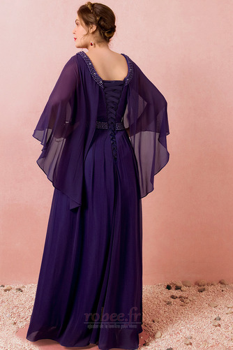 Robe de bal Longueur Cheville Mousseline Lacez vers le haut Perler - Page 2