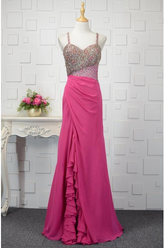 Robe de bal Dos nu Mousseline Traîne Courte Vintage Mariage Cristal - Page 1