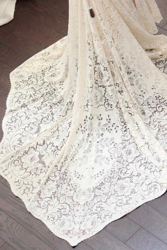 Robe de mariée Dos nu taille haut Dentelle Manche Longue Couvert de Dentelle - Page 7