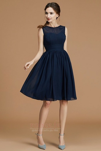 Robe de demoiselle d'honneur Longueur de genou Sans Manches Manquant - Page 3