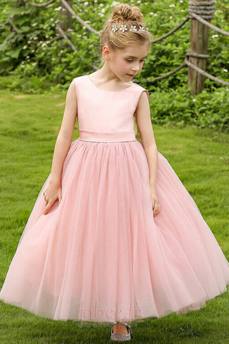 Robe de fille de fleur Festin Été Orné de Nœud à Boucle Tulle - Page 4