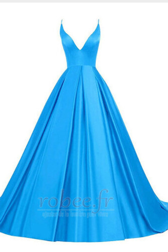 Robe de bal Poire Automne noble Col en V Traîne Courte Entrecroisé - Page 7