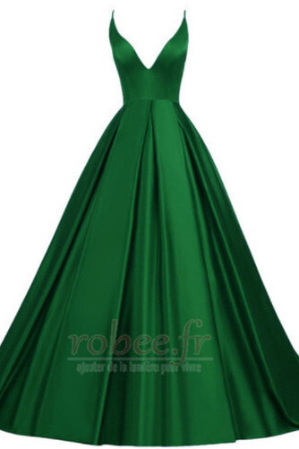 Robe de bal Poire Automne noble Col en V Traîne Courte Entrecroisé - Page 13