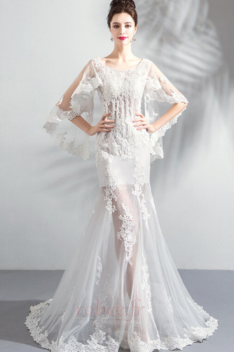 Robe de bal Sirène Longueur de plancher Couvert de Dentelle Chaussez - Page 1