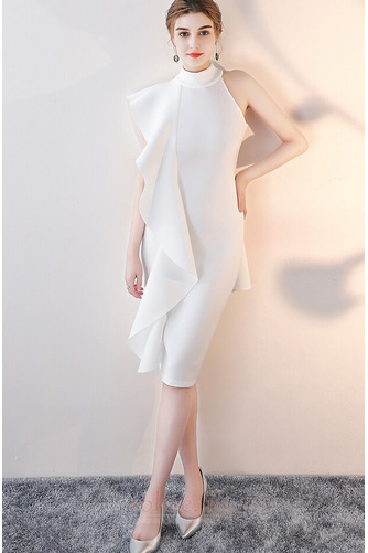 Robe de soirée Glamour Sans Manches Naturel taille Fermeture à glissière - Page 1