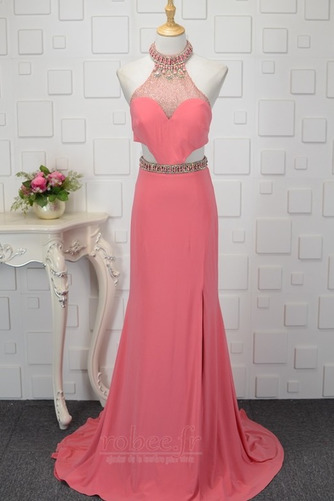 Robe de bal Sexy Fourchure Frontale Manquant Cristal Petit collier circulaire - Page 1