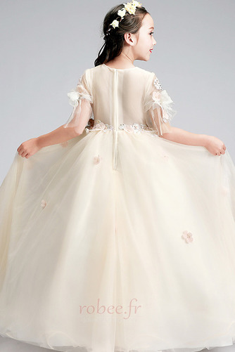 Robe de fille de fleur A-ligne Fermeture à glissière Formelle - Page 2