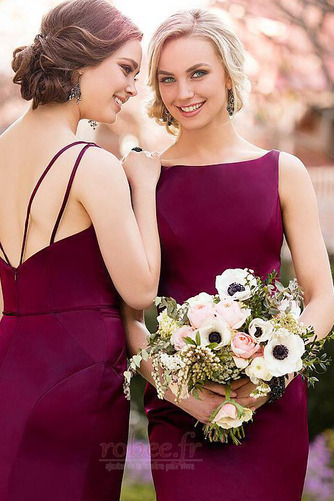 Robe de demoiselle d'honneur Serré Médium Automne Luxueux Fermeture à glissière - Page 2