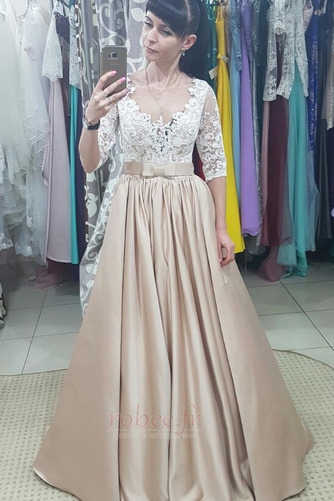 Robe de bal Hiver Traîne Courte Couvert de Dentelle Manche Aérienne - Page 1