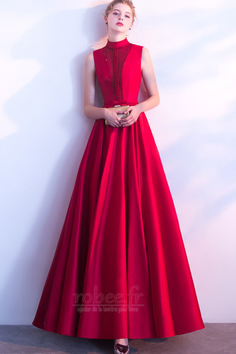 Robe de bal a ligne Col haut Norme Milieu dos Festin Perle Elégant - Page 1