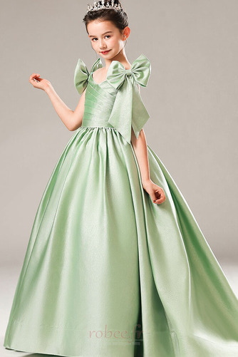 Robe de fille de fleur A-ligne Orné de Nœud à Boucle Satin Drapé - Page 6