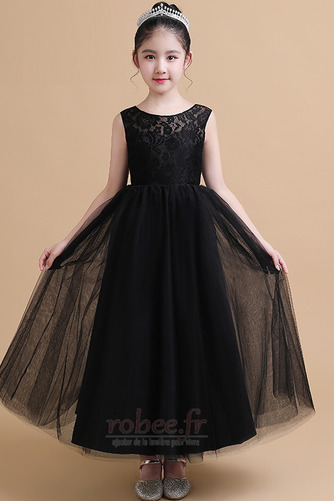 Robe de fille de fleur Sans Manches Naturel taille Orné de Nœud à Boucle - Page 4
