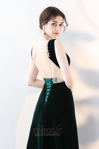 Robe de bal Automne Festin Petites Tailles Velours Longueur de plancher - Page 5