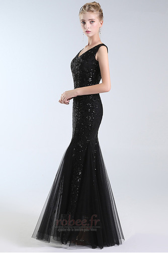 Robe de soirée Sirène Poire Perle Naturel taille Corsage Pailleté - Page 3