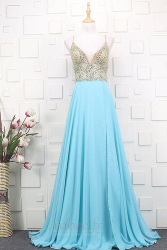 Robe de soirée Sexy Sans Manches Fourreau Avec Bijoux A-ligne - Page 1