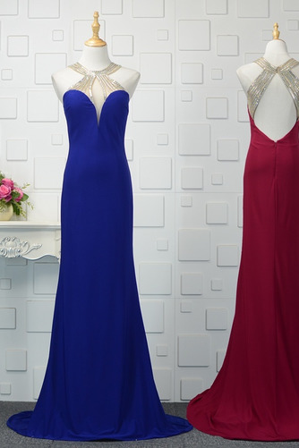 Robe de bal Dos nu Près du corps vogue Sans Ceinture Perle Train de balayage - Page 3