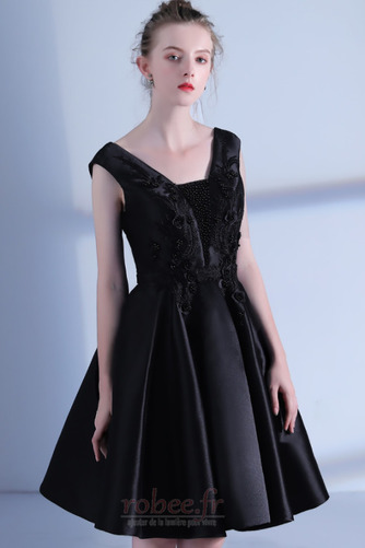 Robe de cocktail aligne Elégant Soie Norme Naturel taille Longueur de genou - Page 5