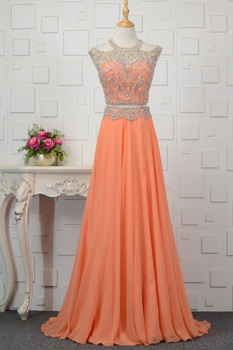 Robe de soirée Fête Elégant Longue Trou De Serrure Petit collier circulaire - Page 1