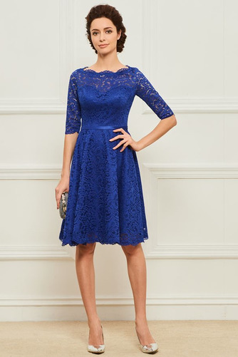 Robe mères Dentelle Mi-longues Manche Demi Fermeture à glissière - Page 1