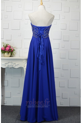 Robe de soirée Laçage Drapé noble Montrer Col en Cœur Longueur Cheville - Page 3