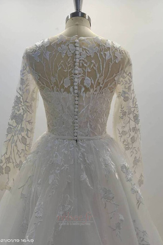 Robe de mariée Vente gossamer A-ligne De plein air Col Bateau - Page 4