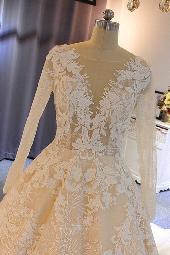 Robe de mariée Hiver Satin Manche Aérienne Manche Longue Formelle - Page 5