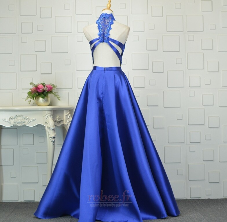 Robe de bal Classique Automne Décolleté Dans le Dos Drapé A-ligne 7 Robe de bal Classique Automne Décolleté Dans le Dos Drapé A-ligne 7