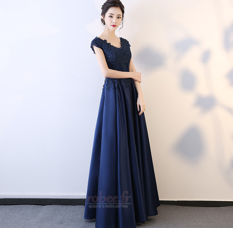 Robe de bal Manquant Mancheron Perler Laçage Manche Courte Col en V 3 Robe de bal Manquant Mancheron Perler Laçage Manche Courte Col en V 3