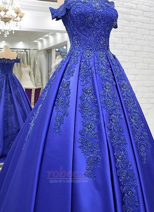 Robe de bal Longue Corsage Avec Bijoux Cérémonial Manche Courte 1 Robe de bal Longue Corsage Avec Bijoux Cérémonial Manche Courte 1