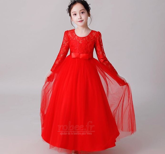 Robe de fille de fleur Couvert de Dentelle Médium A-ligne Glissière 6 Robe de fille de fleur Couvert de Dentelle Médium A-ligne Glissière 6