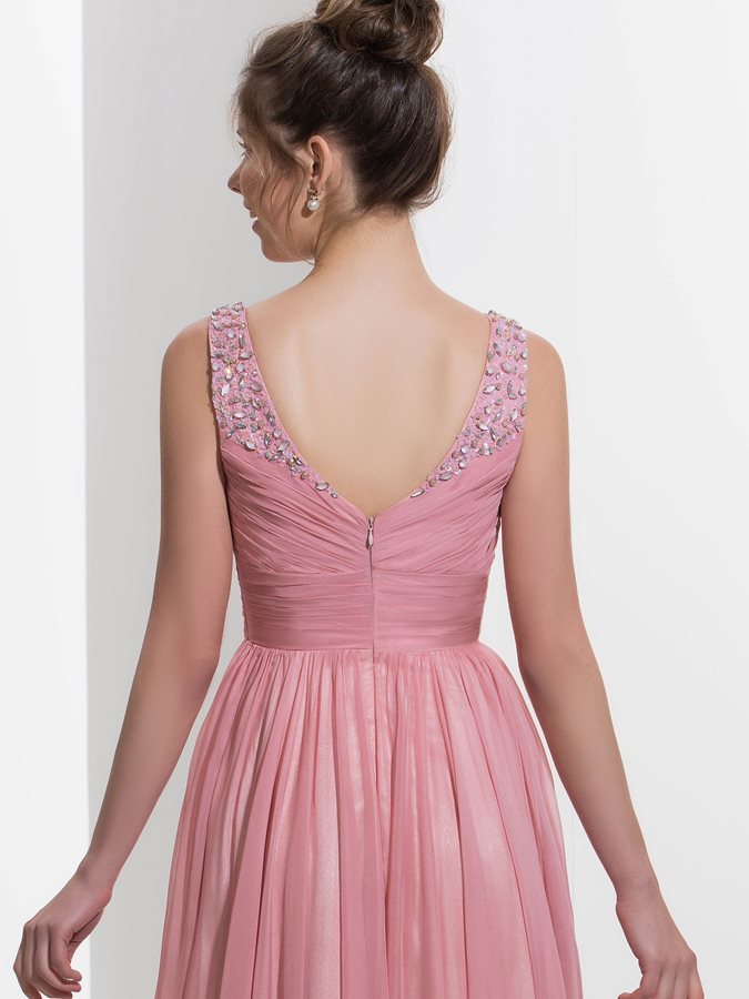 Robe de bal Simple Fermeture à glissière Sans Manches Automne 5 Robe de bal Simple Fermeture à glissière Sans Manches Automne 5