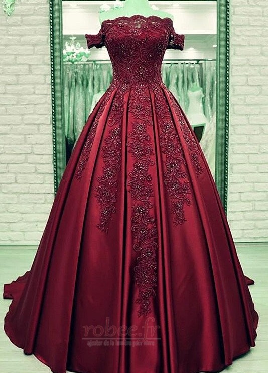 Robe de bal Longue Corsage Avec Bijoux Cérémonial Manche Courte 3 Robe de bal Longue Corsage Avec Bijoux Cérémonial Manche Courte 3