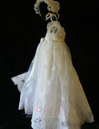 Robe de fille de fleur Cérémonie Norme Longue Haute Couvert Princesse 2