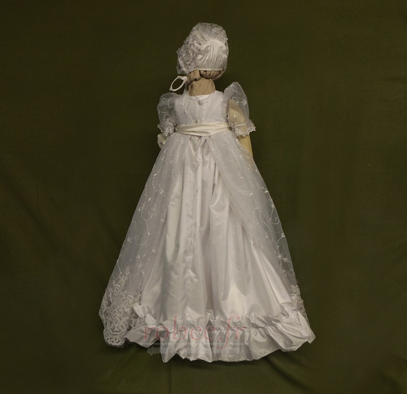 Robe de fille de fleur Princesse Dentelle Cérémonie Ceinture en Étoffe 2 Robe de fille de fleur Princesse Dentelle Cérémonie Ceinture en Étoffe 2
