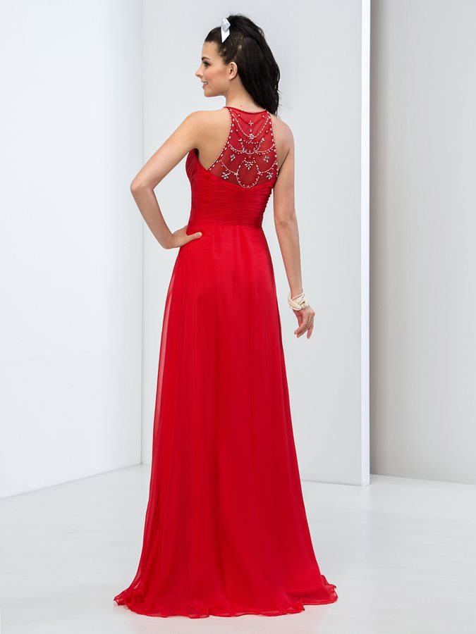 Robe de bal Formelle Longueur de plancher Petit collier circulaire 2 Robe de bal Formelle Longueur de plancher Petit collier circulaire 2